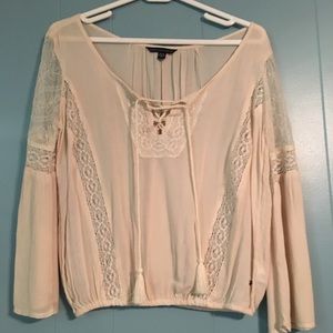 NBW AE peasant crop top